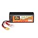 Produktbild Sairis Power 14.8V 6000mAh 45C 4S 1P Lipo-Batterie XT60 Stecker aufladbar für RC Racing Drone Quadcopter Hubschrauber Auto Boot Modell (dunkelgrau)