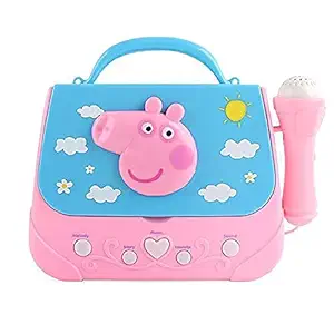 NIYAMAT Pig Sing Along Boombox, with Mic, Connect to Phone, Listen to Music, Entertaining and Musical Toy Set for Kids