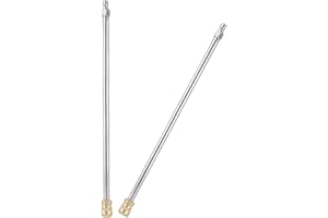 Ruolin Varita de Extensión de Lavadora a Presión 2 Unidades, 33 cm Kit de Varilla de Extensión 4000 PSI con Conexión Rápida de 1/4 para El Hogar Jardín Lavado de Agua de Coche