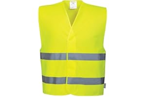 Portwest Leggero Gilet AD Alta visibilità C474-o Basic warnorange con Chiusura in Velcro
