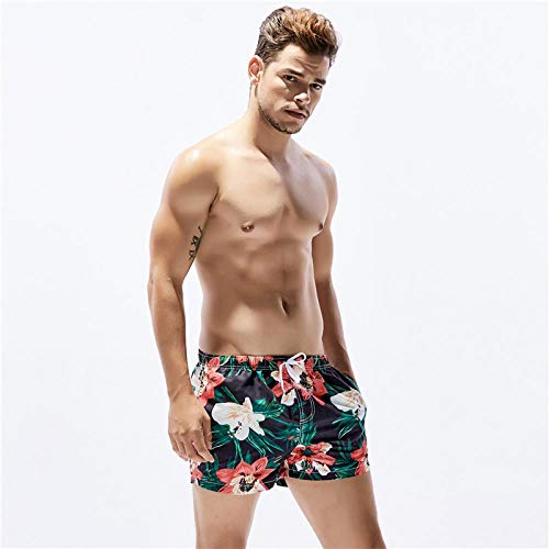 Preisvergleich Produktbild AIWOSUOAI Herren Badeanzug Mit Aufdruck Atmungsaktive Badeanzüge Badeanzüge Boxershorts Badebekleidung Strand Shorts @ Red Dahua_XL