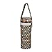 Universal Insulated Thermal Bag with Plastic Insert -- SINGLE BAG -- Baby Bottle Warmer & Cooler -- Fits Most Bottles -- BROWN HEARTS
