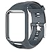 Produktbild LANDUM Ersatz-Armband aus Silikon für Tomtom Runner 2 3 Spark 3 GPS-Uhr – Dunkelblau grau