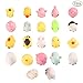 Price comparison product image Aolvo Kawaii Mini Soft Stretchy Mochi Animals Squeeze Toys 22pcs Cute Animal Slow Rising Mochi Squishy Pack Stress Relief Anxiety Toys Fidget Hand Toy Novelty Gift For Kids Children, Random Color