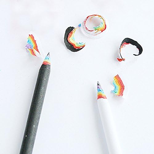 stationery rainbow HB pencil black and white South Korean students creative writing pencil school office supplies