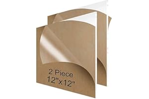 IBLUNT Perspex Acrylic Plastic Sheet Clear Cast Glass (1ft x1 ft) 12 inch x 12 inch 305 mm X 305 mm .118" Thick Plastic Board 3 MM for Signs, DIY Display Projects, Craft ( 2 -PACK )