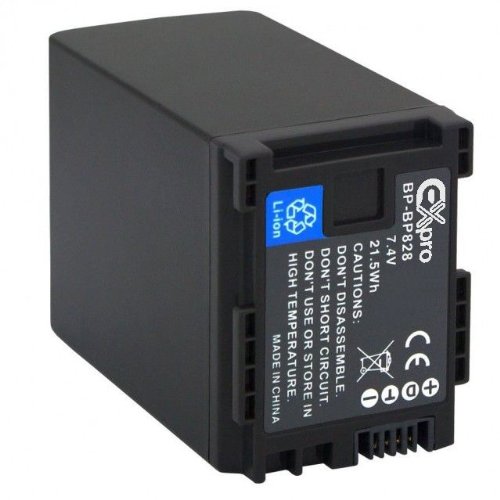 Ex-Pro Power Plus  Batterie lithium-ion haute-capacit   type Canon BP-828 pour cam  scopes Canon s  rie