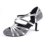 zapatos plateados para vestido de novia Material de la suela: suela de gamuza (solo para interiores)