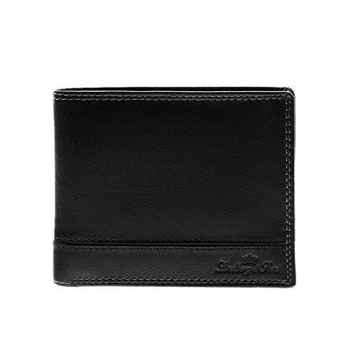 Preisvergleich Produktbild Lindberg & Sons W-1517br Münzbörse, Schwarz