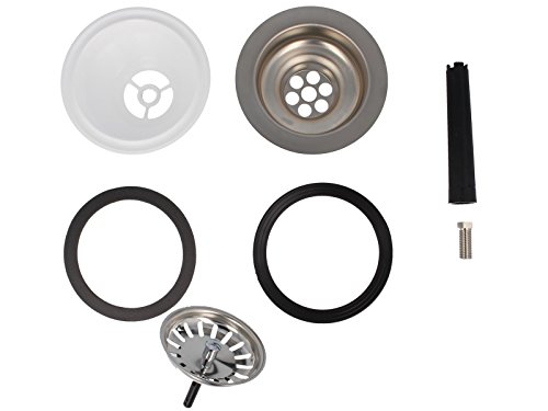 tecuro Spülenablauf Spülen-Siebkorbventil 3 1/2 Zoll – Ø 114 mm oben - 3