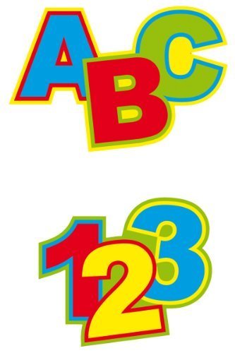 Streudeko 123 / ABC, ca. 11x9 cm, 24 St.