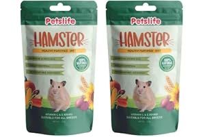 Petslife Hamster Food 150 Gm (Pack of 2,Adult,Pellet)