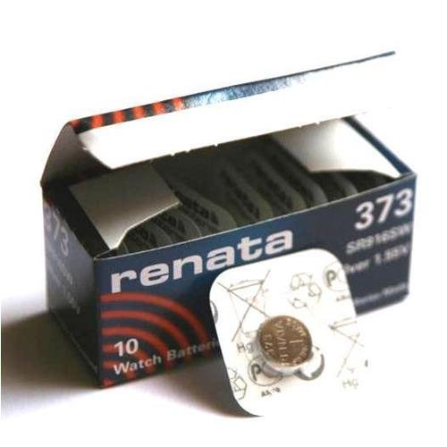 Preisvergleich Produktbild 10 x Renata 373 Swiss Made Lithium-Knopfzelle SR916SW