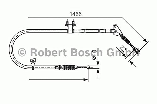 Preisvergleich Produktbild Bosch 1987477492 Bremsseil