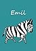 Produktbild Malbuch / Notizbuch / Tagebuch - Emil: A4 - blanko - Zebra - Emil