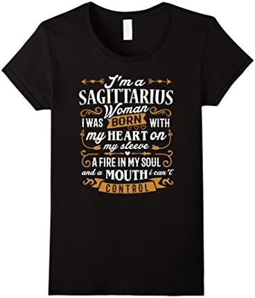 Women's Sagittarius Shirt I'm a Sagittarius Women T-Shirt Zodiac Large Black