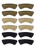 6 Pairs Heel Cushion Pads Heel Shoe Grips Liner Self-adhesive Shoe Insoles Foot Care Protector (Multicolor)