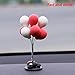 Produktbild IrahdBowen Solar Spielzeug Powered Car Dekoration Innovative Automatische Schaukel Ballon Niedlichen Cartoon Auto Mini Ballon Auto Zubehör Cartoon Kopf Schütteln Puppe Innovative Auto Ornament