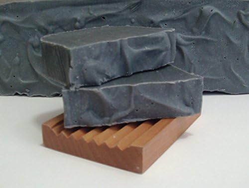 2x Handmade charcoal soap vegan no palm oil fragrance free no parabens exfoliating by Mijubeauty