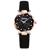 Damen Sternenhimmel Uhr, LSAltd Frauen Retro Design Strap Uhr Damen Legierung Analoge Quarz Uhr Armbanduhr