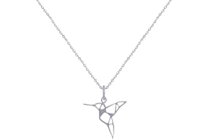 LES POULETTES BIJOUX - Collier Argent 925 Colibri Ajouré