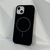 Coverzone İphone 13-14 ile Uyumlu Kadife İ&ccedil; Y&uuml;zeyli Premium Silikon Kılıf MagSafe ile Uyumlu Kablosuz Şarj Destekli Darbe Emi