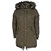 Womens Bellfield Womens Lottie Padded Parka in Khaki - 6
