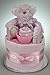 Baby Girl Single One Tier Nappy Cake Baby Shower New Baby Gift