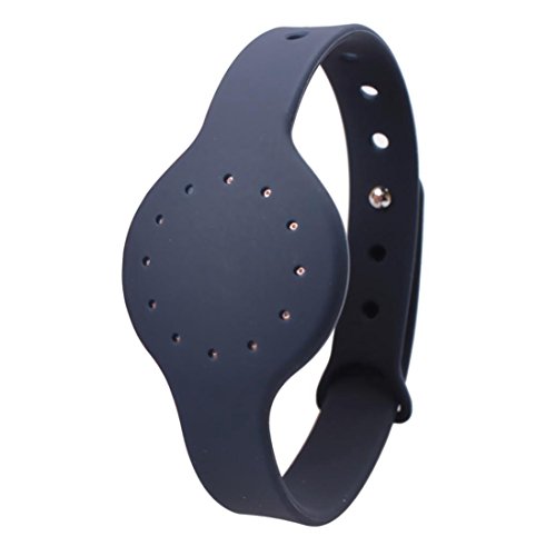 Saihui de remplacement TPU Wrist Band pour Misfit Shine 2 Bracelet Smart Wristband, noir foncé