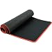 Produktbild shibby XXL Gaming Mousepad für Tastatur und Maus mit roten vernähten Rändern