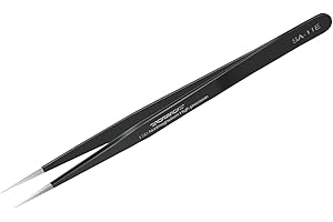 TOWOT Präzisions Pinzette, Antistatische Edelstahl Pinzette, Spitze Pinzette, geeignet für Elektronik, Kunsthandwerk, Schweißen und Schmuckherstellung, Industrielle Pinzette