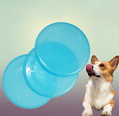 DaWa-1-Pcs-Plastic-Dog-Frisbee-Floatable-Frisbee-Dog-Toy-Dog-Exercise-and-Dog-Pet-Fetch-ToyRandom-Color