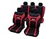 Produktbild Sitzbezug Schonbezug Autositzbezug, Komplett-Set, Mazda, 121, 2 , 3 bis 3/2009, 323, 6 bis 1/2008, 6 ab 2/2008, 626 ,Schwarz Rot