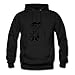 Anglers With Fish Round-collar Hoody Black X-small Black Jameskings Print