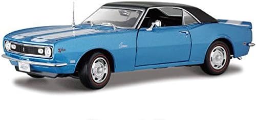 1968 Chevrolet Camaro Z28 Coupe Blue 1:18 Maisto Diecast Car Model by Diecast Model