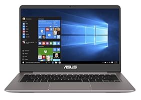 Asus Zenbook UX3410UQ-GV133T 35,5 cm (14 Zoll mattes FHD) Notebook (Intel Core i5-7200U, 8GB RAM, 512GB SSD, NVIDIA GeForce 940MX, Win 10 Home) grau