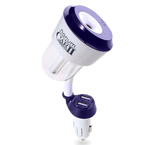 Preisvergleich Produktbild meagadream Rotation Portable Mist Ultraschall Ätherische Öle Aromatherapie Luftbefeuchter Fahrzeuge Air Diffuser Lufterfrischer Luftreiniger 4 in 1 KFZ-Ladegerät, Dampfbad Luftbefeuchter & Aroma Diffusor & Air reinigen für Auto travlel mit Auto off Funktion (blau)