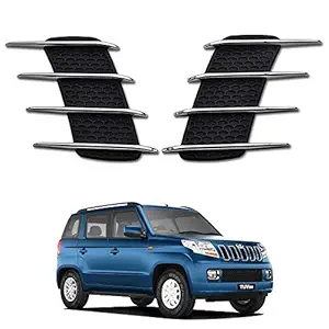 Oshotto 2Pcs OB-514 Car Decorative Electroplate Air Flow Intake Scoop Turbo Bonnet Vent Hood Compatible with Mahindra Tuv-300