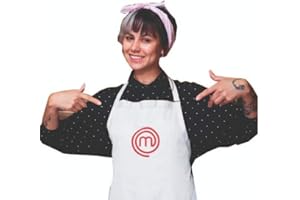 SAQUITOMAGICO Grembiule ufficiale Masterchef per adulti e bambini ricamato. Prodotto con licenza ufficiale