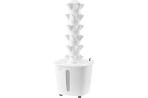 VEVOR Sistema de Cultivo Hidropónico, Torre Hidropónica Vertical de 6 Niveles con 30 Cápsulas, Bomba de Agua y Temporizador, Kit de Germinación de Plantas con Circulación de Agua para Hierbas, Frutas