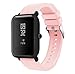 Produktbild FeiliandaJJ Soft Silikon Ersatzarmbänder für Huami Amazfit Bip Youth Watch,Volltonfarbe Sport Wasserdichtes Smart Watch Zubehör Uhrenarmbänder Armbänder Watch Band (Rosa)