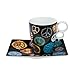 Produktbild Goebel 26100164 James Rizzi Künstlerbecher mit Untertasse - Love and Peace