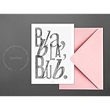 Postkarte / Bla Bla Blub