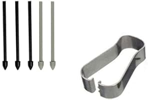Snailcanfly 5X S-Pen Ersatzspitzen für Samsung Galaxy Tab S7 FE/Tab S7 / Tab S7+ Plus/Galaxy Tab S6 5G 4G / Tab S6 lite S Stiftspitzen Stylus S Pen Spitzen mit Werkzeug 3 Black 2 Gray