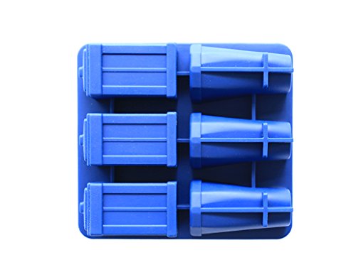 joyoldelf Doctor Who Silikon Eiswürfel und Schokolade, Süßigkeiten, Keksen Form Maker – Tardis und Daleks - 2
