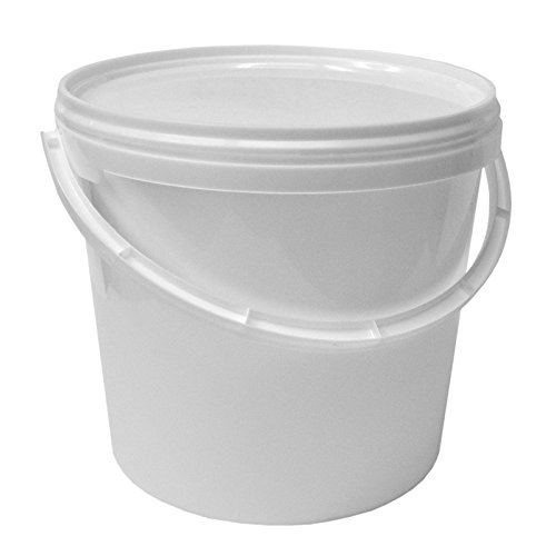 4 x 5 Liter Eimer mit Deckel, weiß - 2