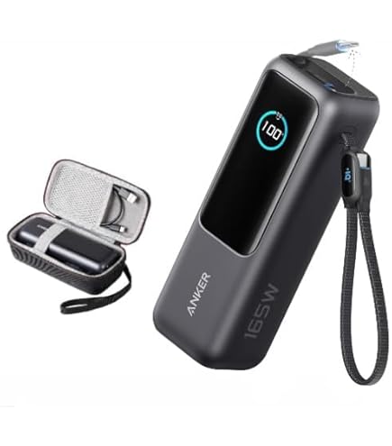 Anker Prime Power Bank, 9600mAh Battery with 65W Output, Built-in