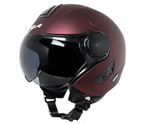 Vega Verve Open Face Helmet (Women's, Burgundy, M)