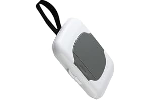 MIOAOA 1Pc Travel Wipe Holder Reusable Wet Wipe Container Box Strollers Hanging Dispensers Refillable Wipe Case Safe Wet Storage Wipe Holders Wipes and Holders（Gray）