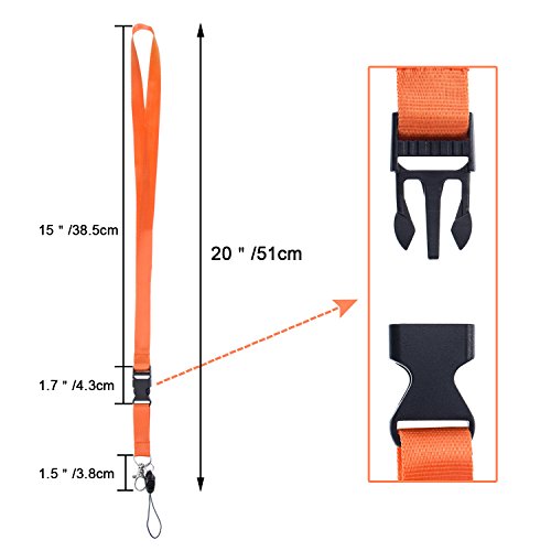 10 Piezas Correas Cordones de Tarjetas con Hebilla Desmontable 20 Pulgadas para Funda de Tarjeta  Llavero  M  vil